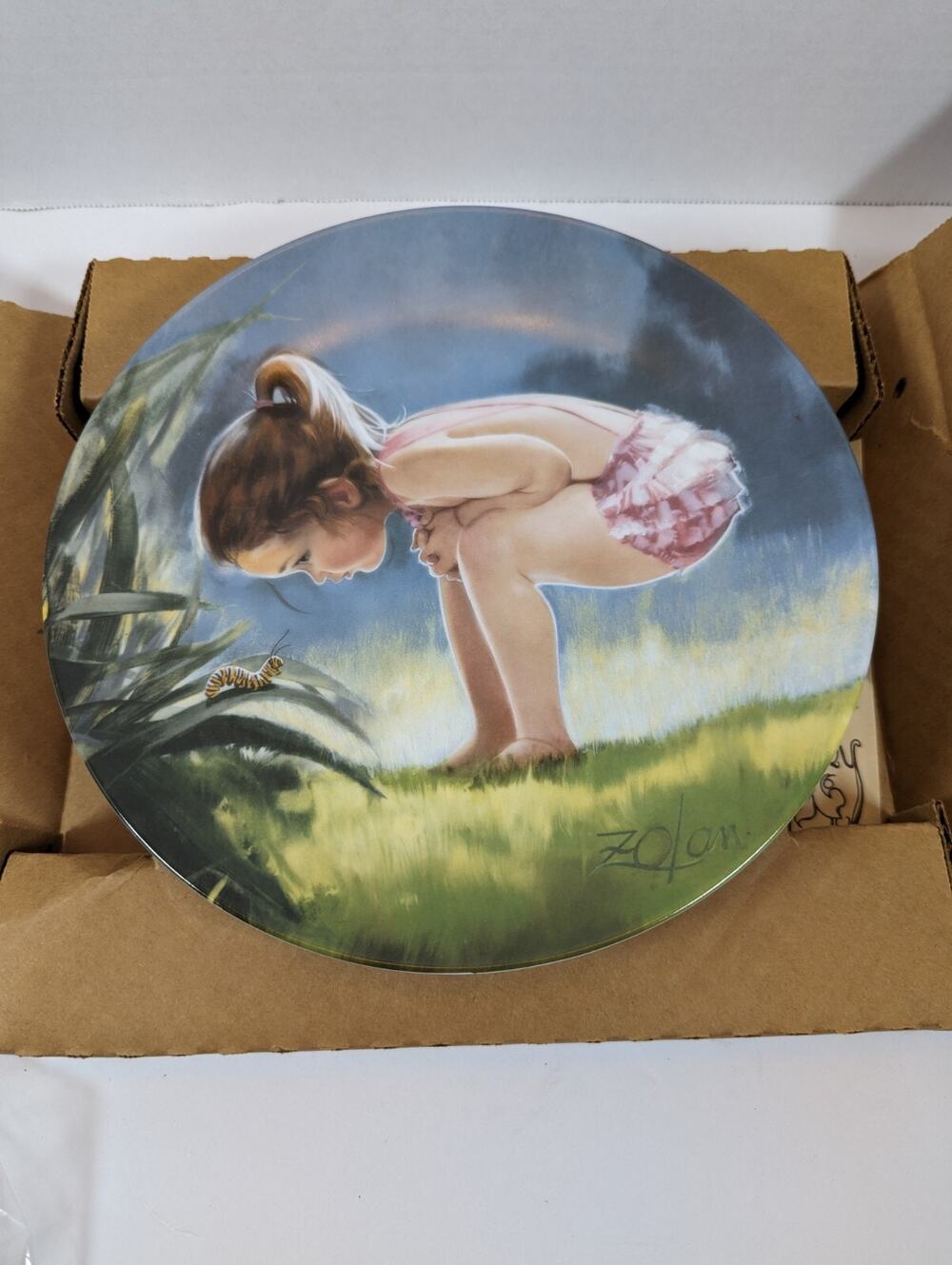 Vintage Donald Zolan Collector Plate “Small Wonder” Wonder of Childhood 1984